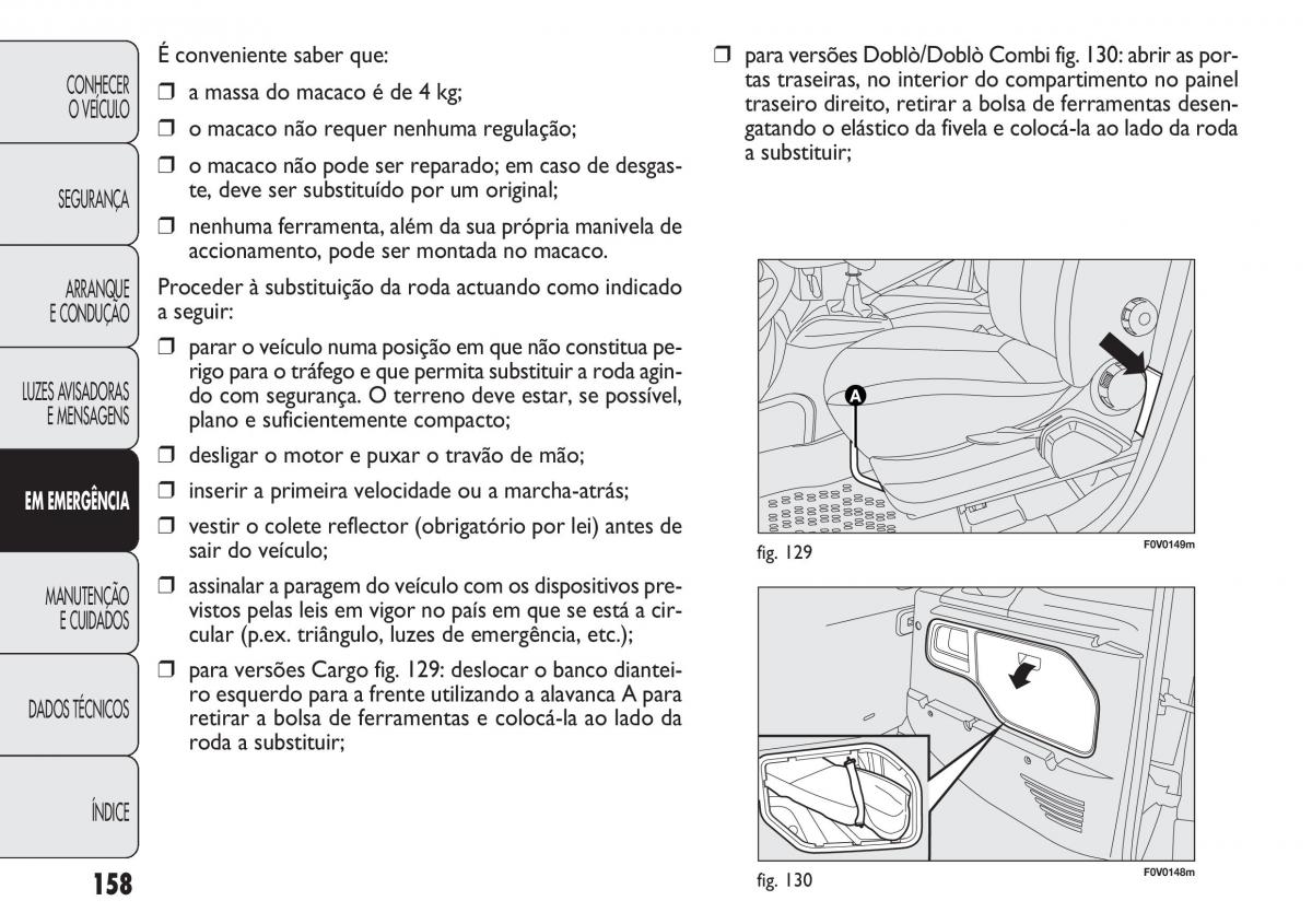 Fiat Doblo II 2 manual del propietario / page 162