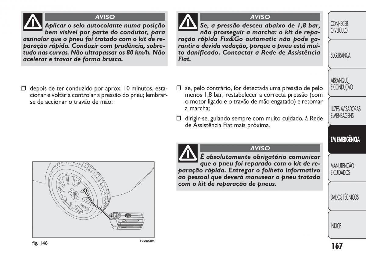 Fiat Doblo II 2 manual del propietario / page 171