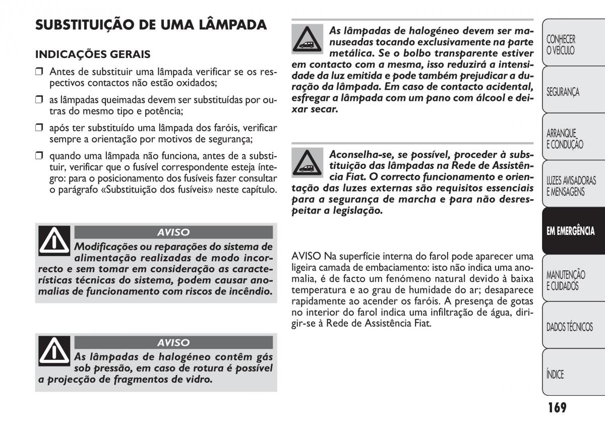 Fiat Doblo II 2 manual del propietario / page 173