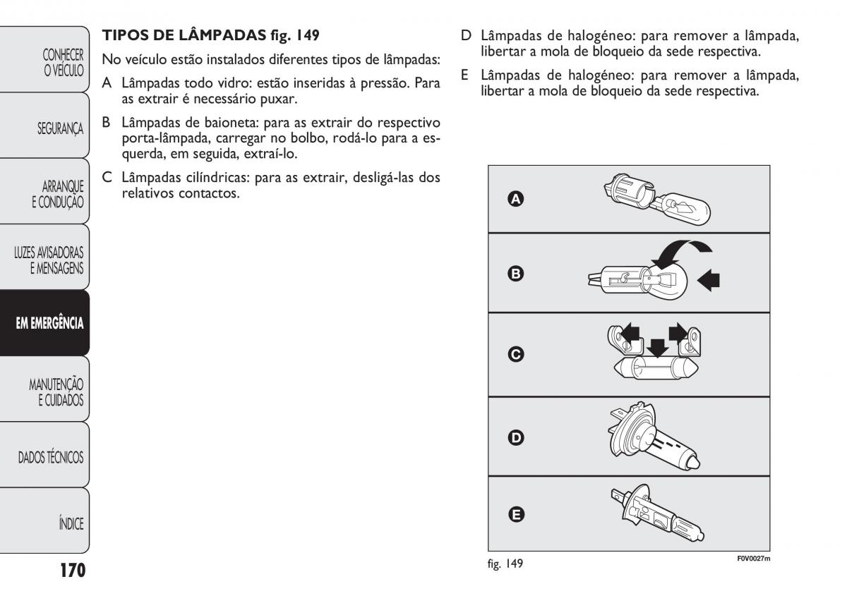 Fiat Doblo II 2 manual del propietario / page 174