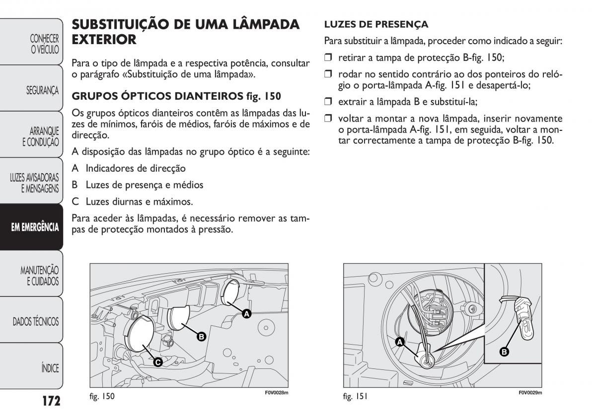 Fiat Doblo II 2 manual del propietario / page 176