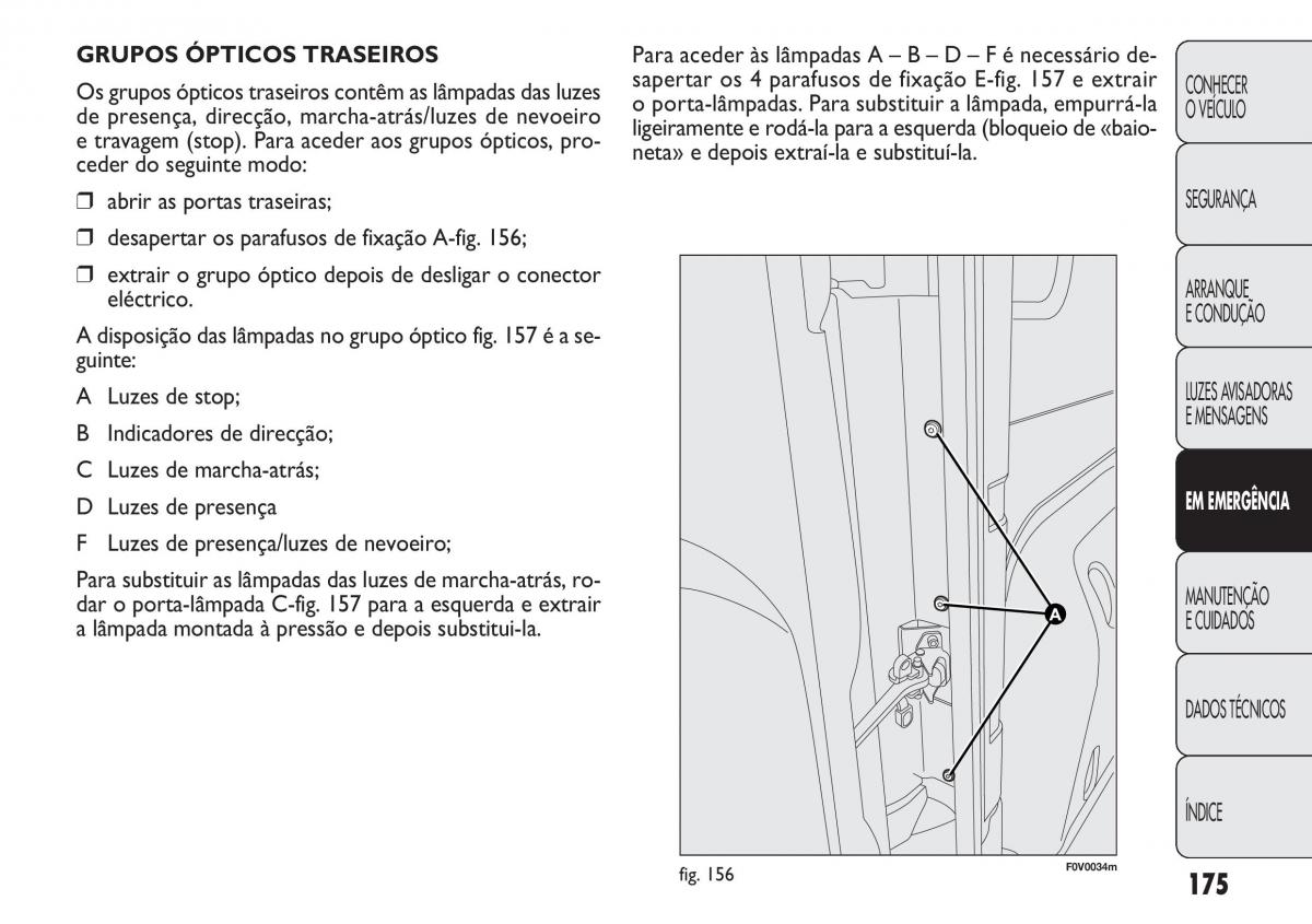 Fiat Doblo II 2 manual del propietario / page 179