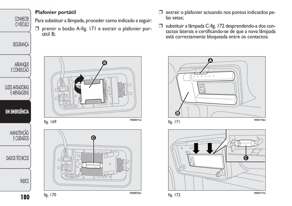 Fiat Doblo II 2 manual del propietario / page 184