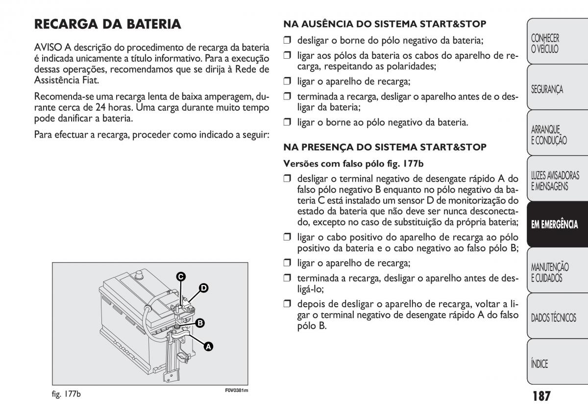 Fiat Doblo II 2 manual del propietario / page 191