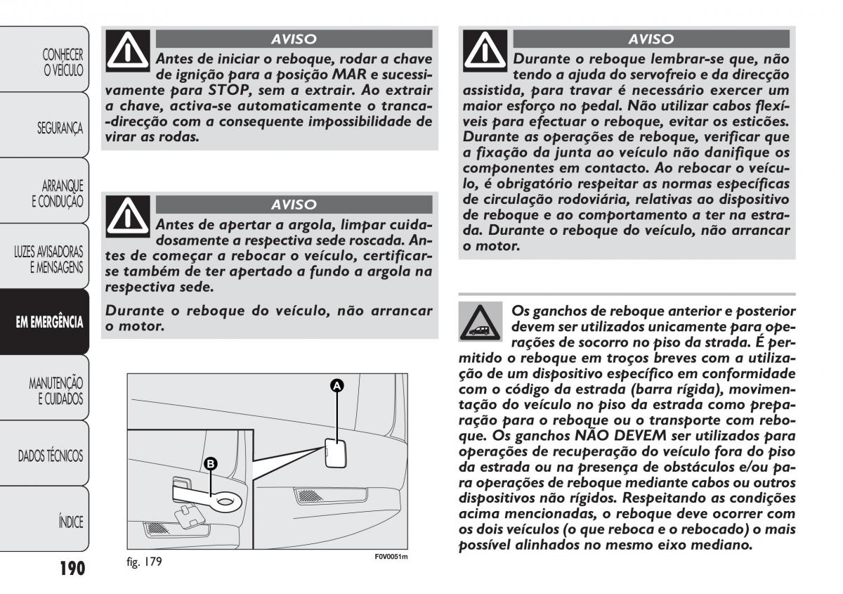 Fiat Doblo II 2 manual del propietario / page 194