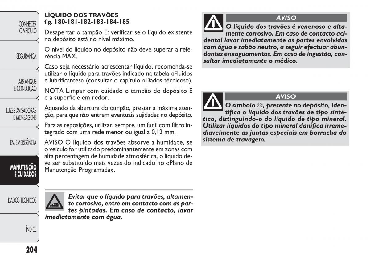 Fiat Doblo II 2 manual del propietario / page 208