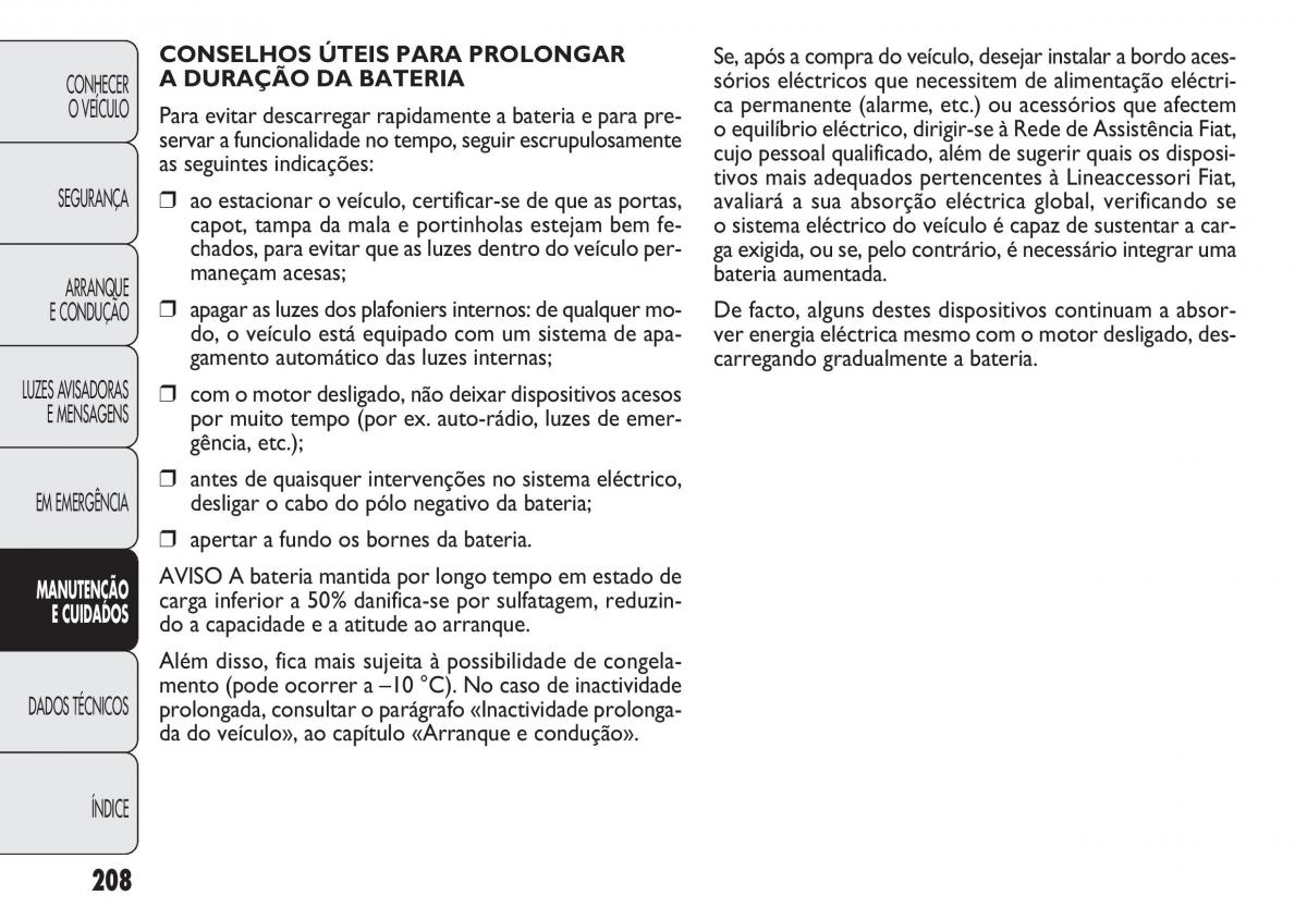 Fiat Doblo II 2 manual del propietario / page 212