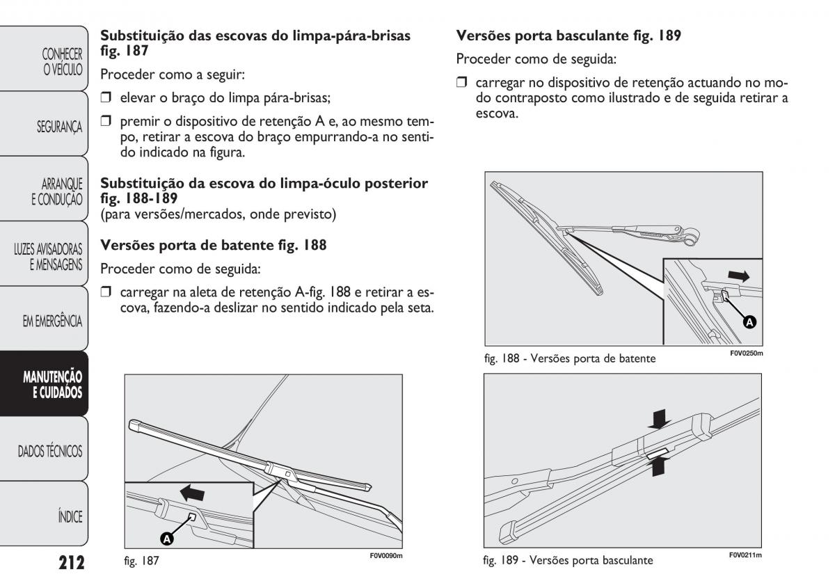 Fiat Doblo II 2 manual del propietario / page 216