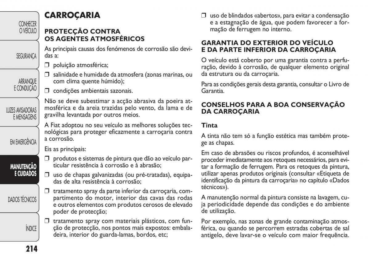 Fiat Doblo II 2 manual del propietario / page 218