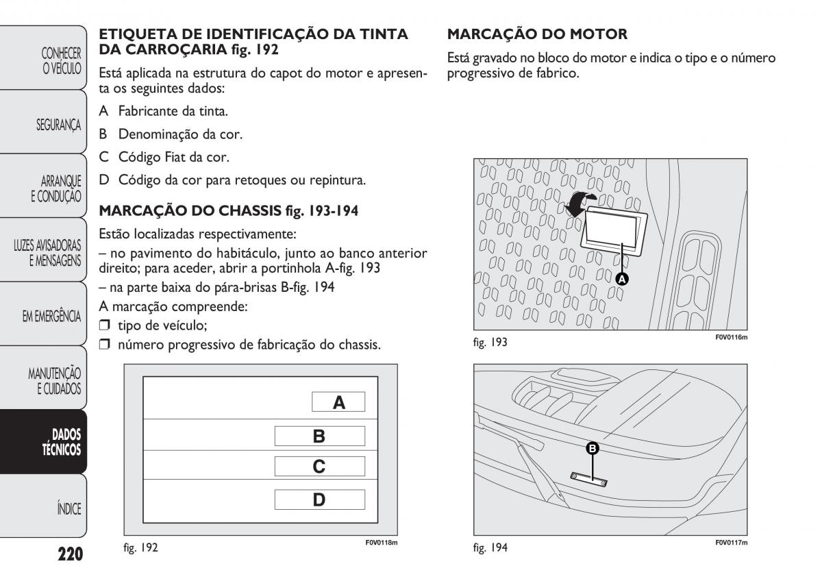 Fiat Doblo II 2 manual del propietario / page 224