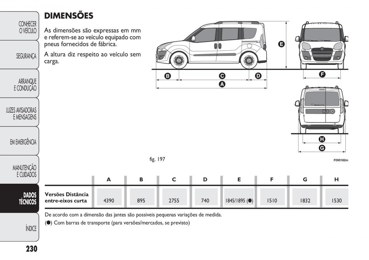 Fiat Doblo II 2 manual del propietario / page 234