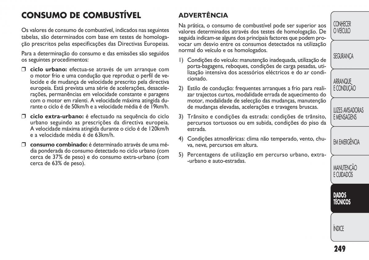 Fiat Doblo II 2 manual del propietario / page 253