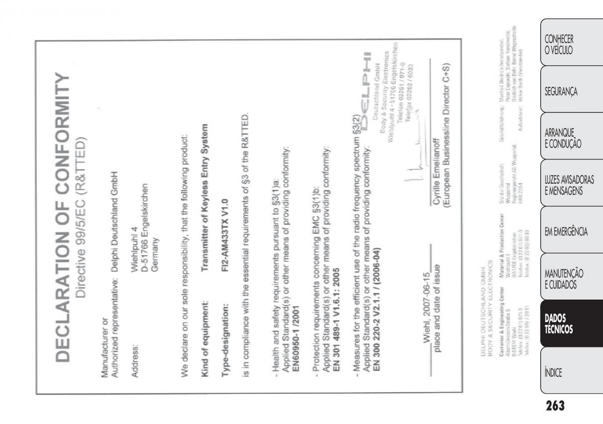 Fiat Doblo II 2 manual del propietario / page 267