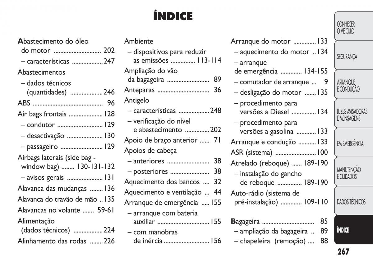 Fiat Doblo II 2 manual del propietario / page 271