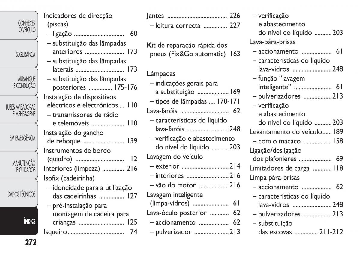 Fiat Doblo II 2 manual del propietario / page 276