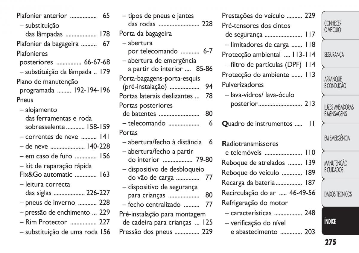 Fiat Doblo II 2 manual del propietario / page 279