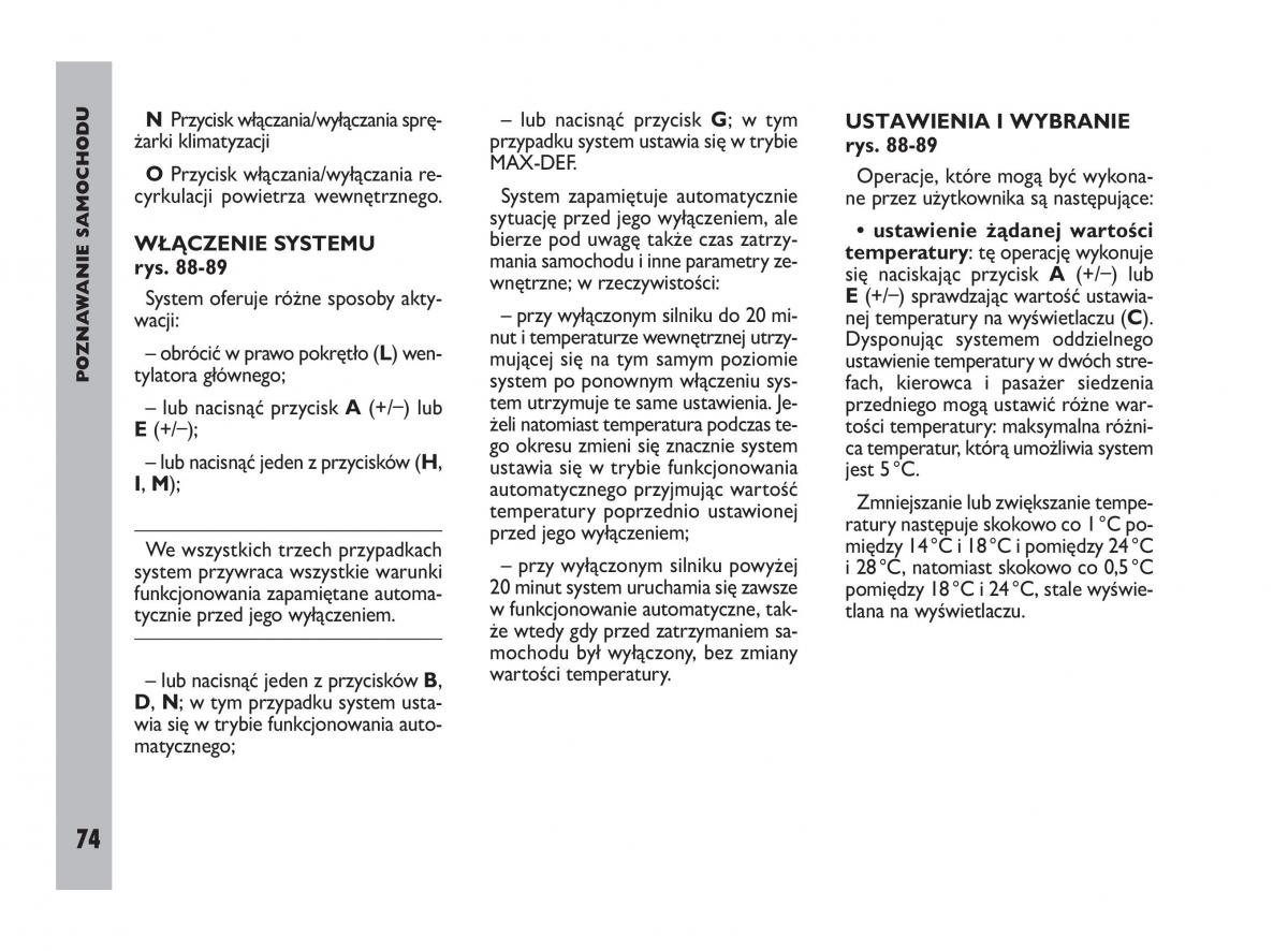 Fiat Ulysee II 2 instrukcja obslugi / page 75