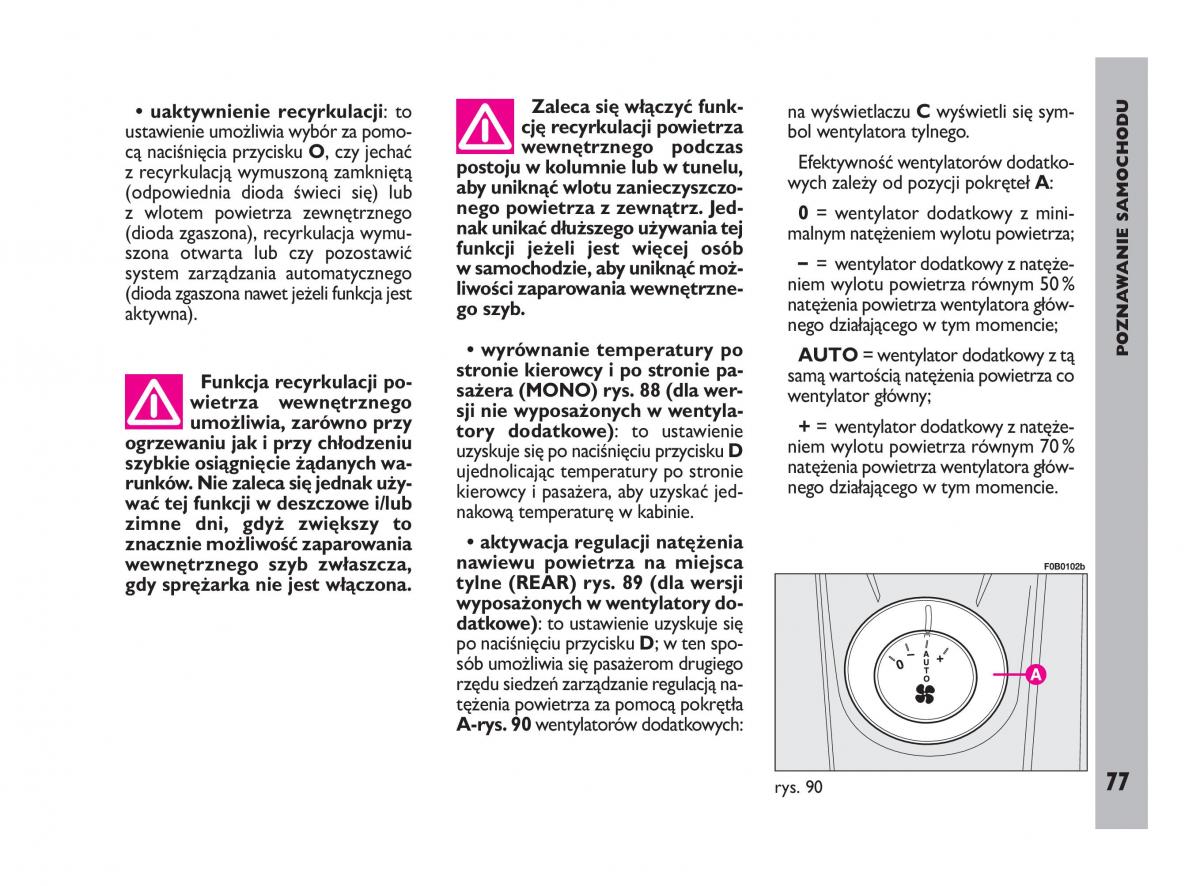 Fiat Ulysee II 2 instrukcja obslugi / page 78