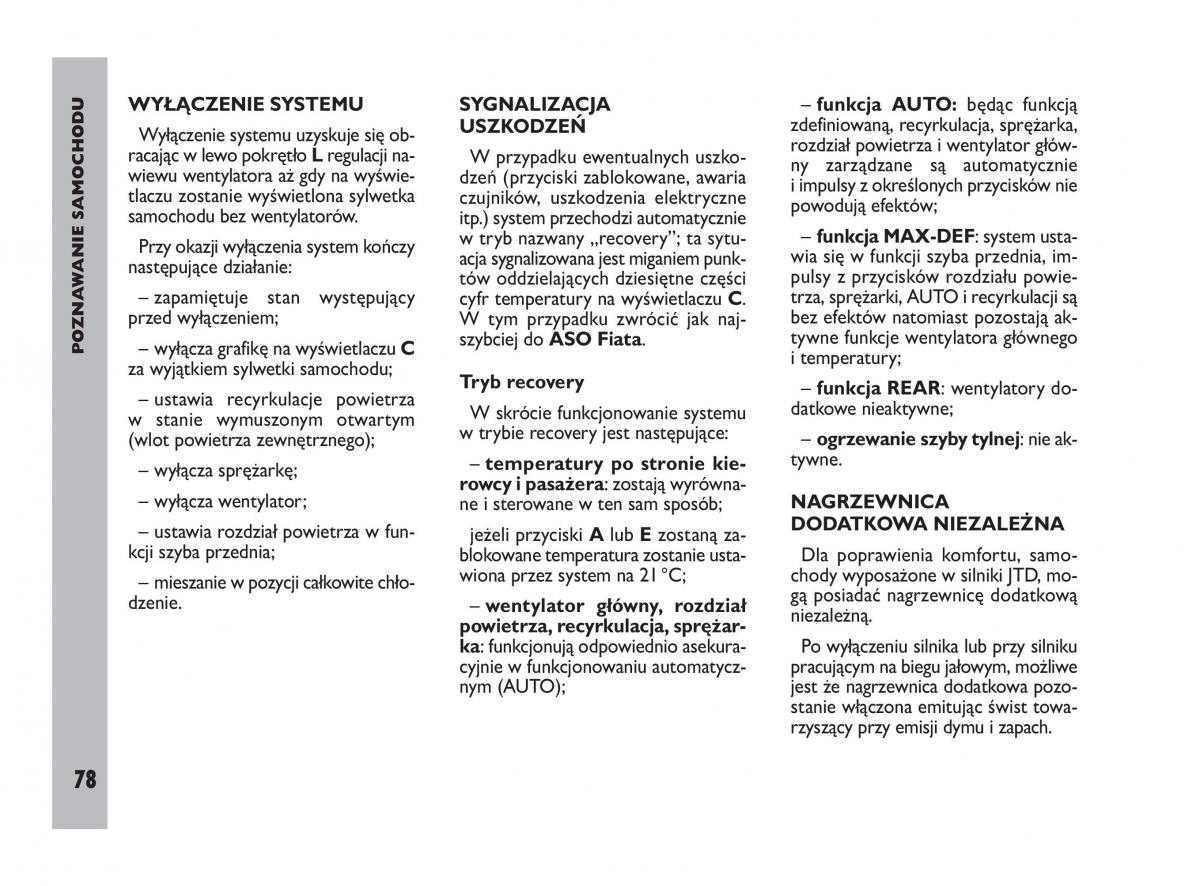 Fiat Ulysee II 2 instrukcja obslugi / page 79