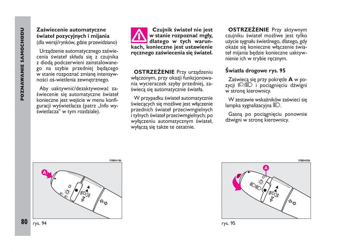 Fiat Ulysee II 2 instrukcja obslugi / page 81