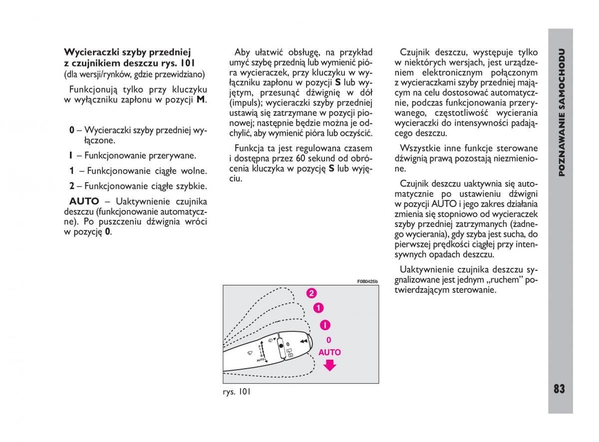 Fiat Ulysee II 2 instrukcja obslugi / page 84