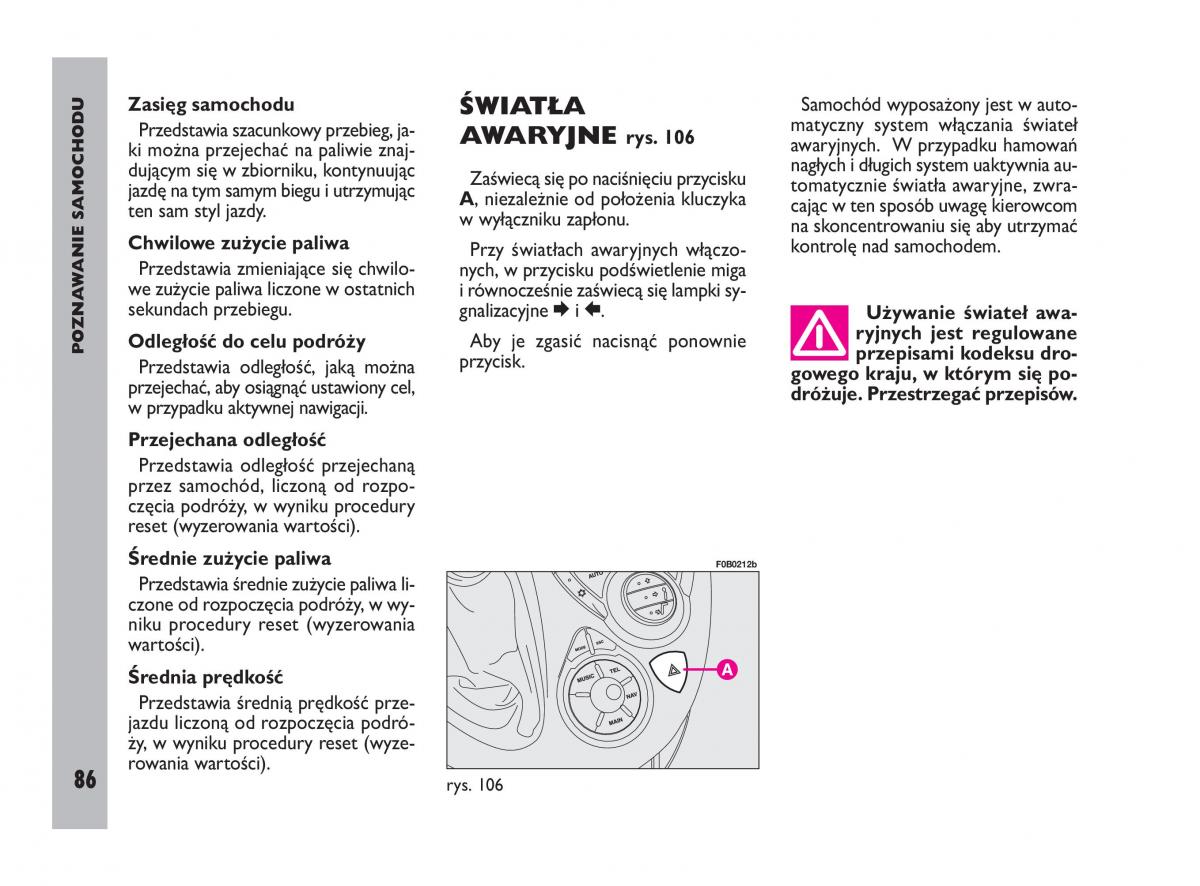 Fiat Ulysee II 2 instrukcja obslugi / page 87