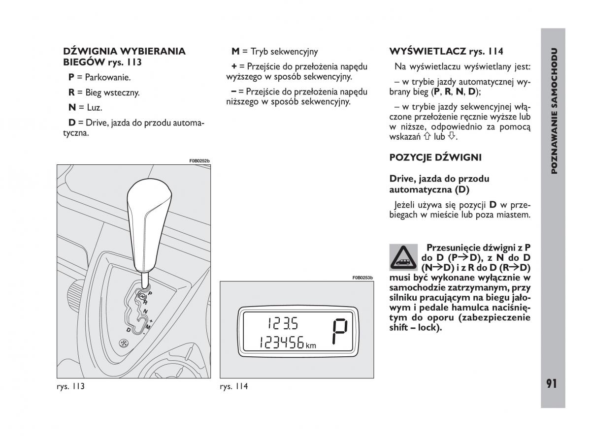 Fiat Ulysee II 2 instrukcja obslugi / page 92