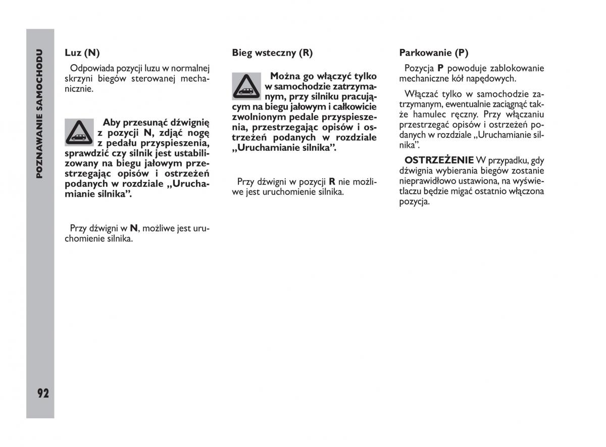 Fiat Ulysee II 2 instrukcja obslugi / page 93