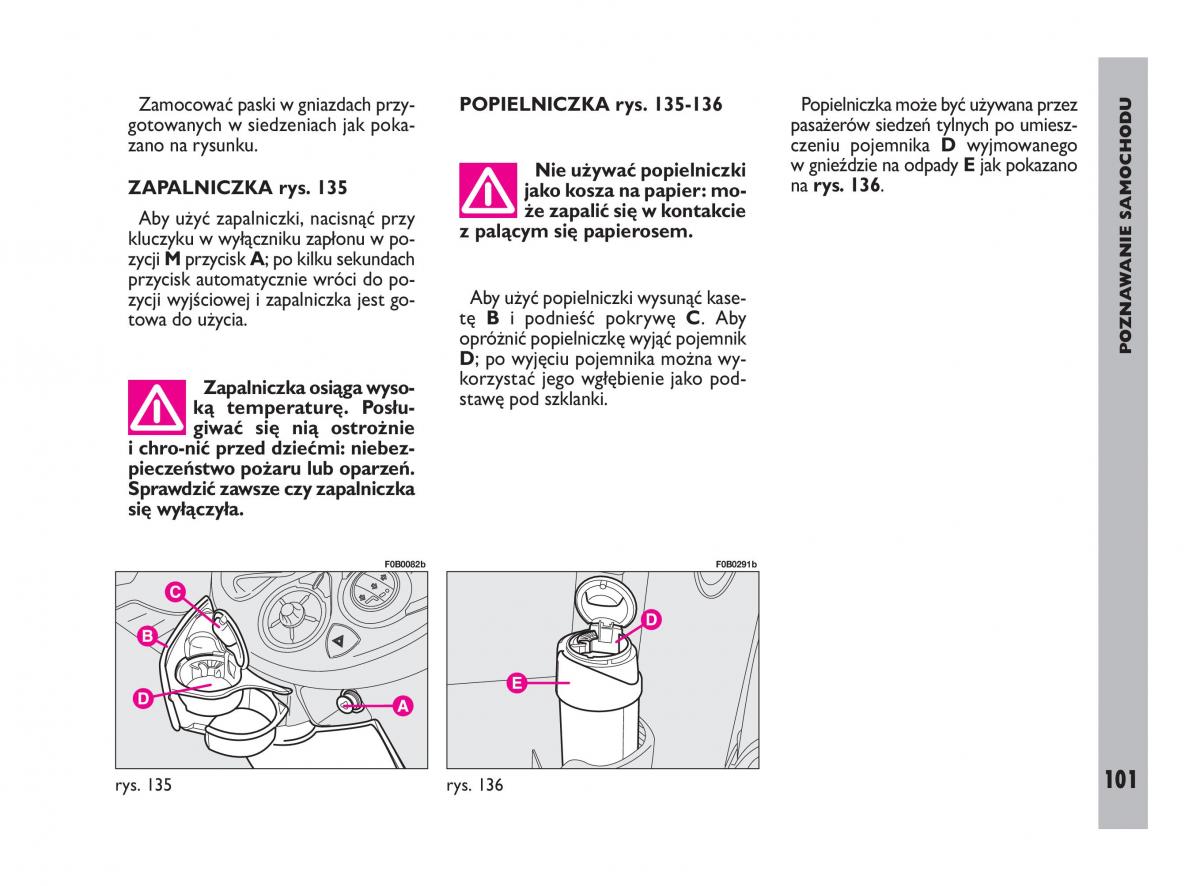 Fiat Ulysee II 2 instrukcja obslugi / page 102