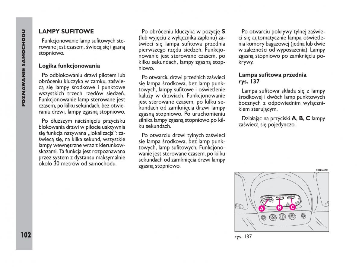 Fiat Ulysee II 2 instrukcja obslugi / page 103