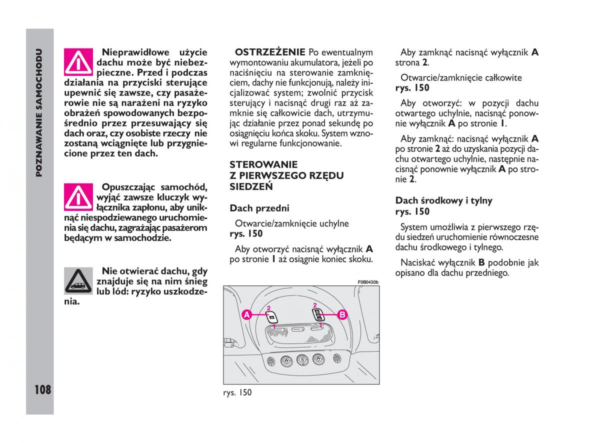 Fiat Ulysee II 2 instrukcja obslugi / page 109