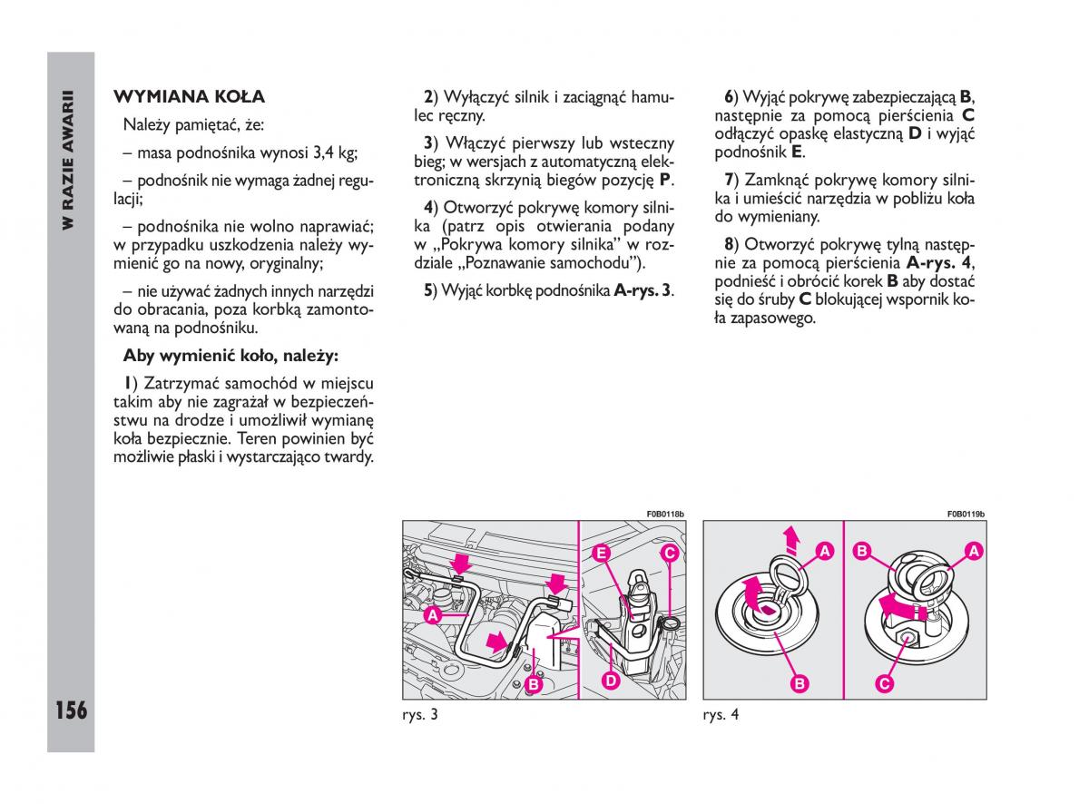 Fiat Ulysee II 2 instrukcja obslugi / page 157