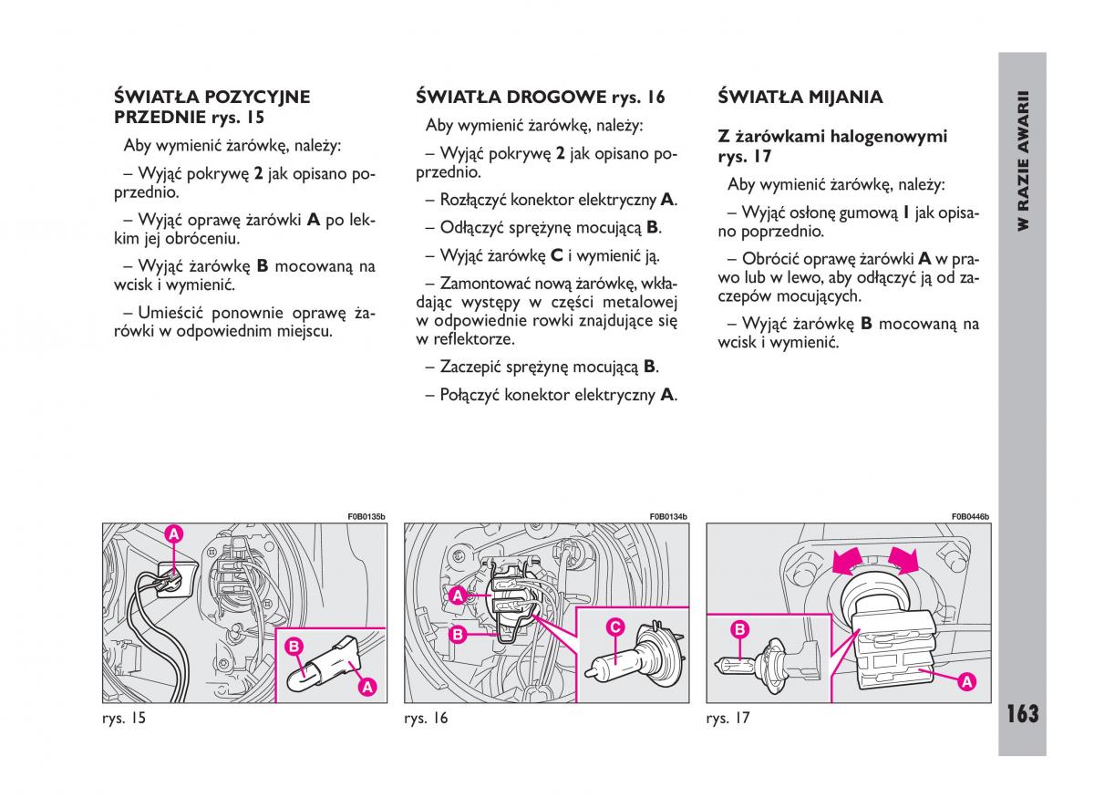 Fiat Ulysee II 2 instrukcja obslugi / page 164