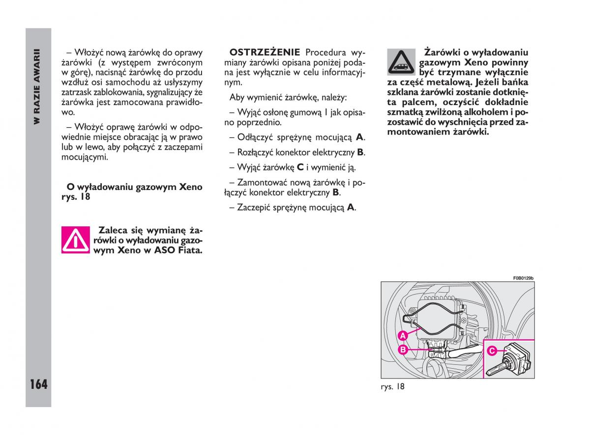 Fiat Ulysee II 2 instrukcja obslugi / page 165