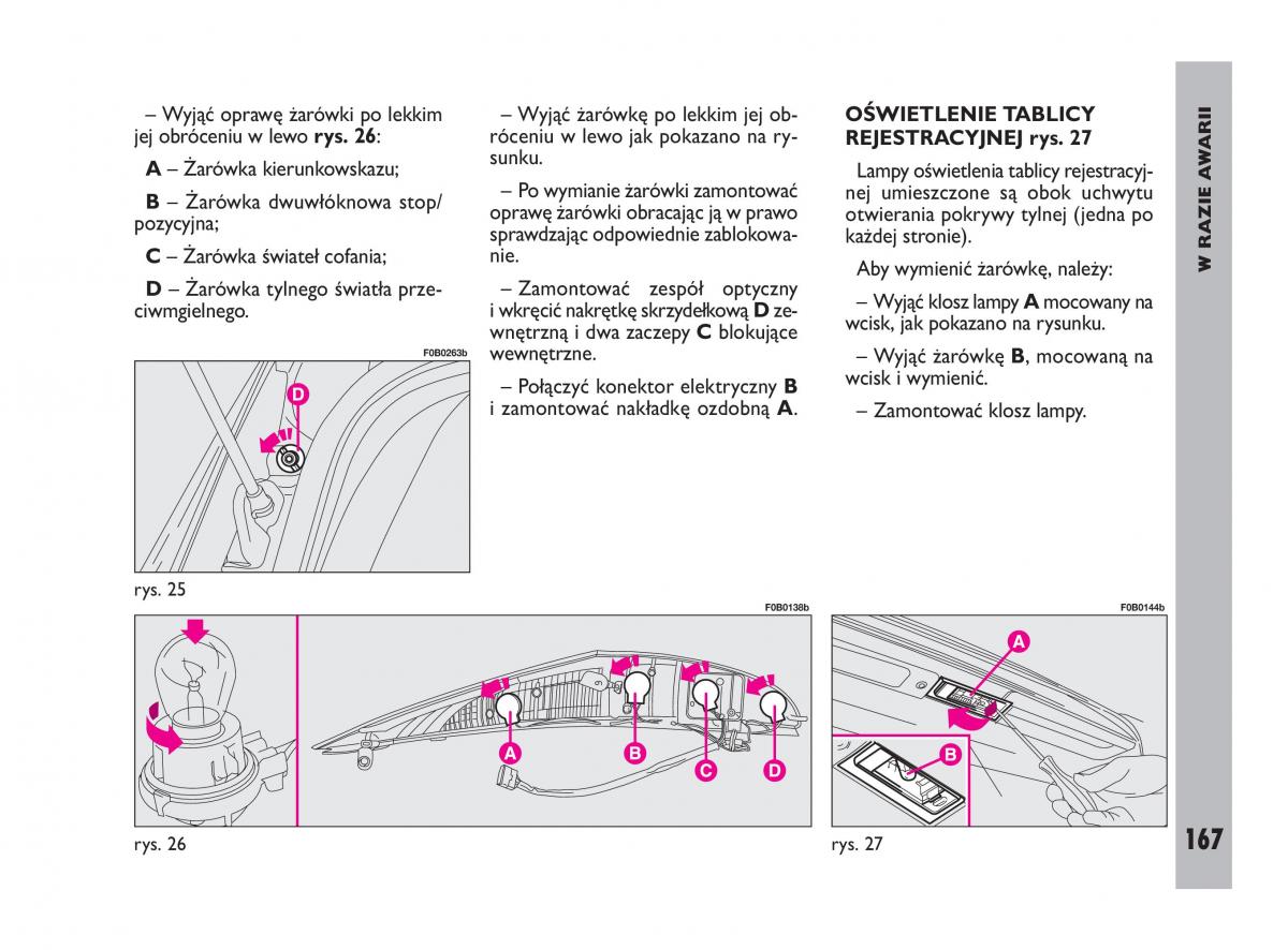 Fiat Ulysee II 2 instrukcja obslugi / page 168