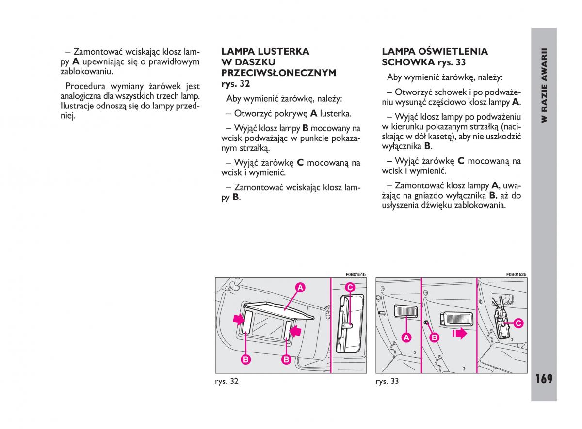 Fiat Ulysee II 2 instrukcja obslugi / page 170