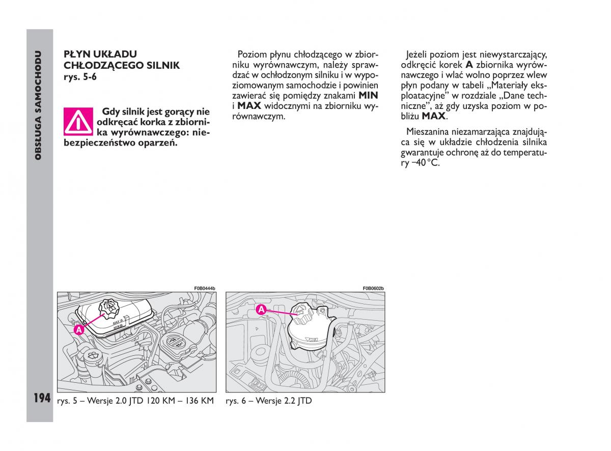 Fiat Ulysee II 2 instrukcja obslugi / page 195