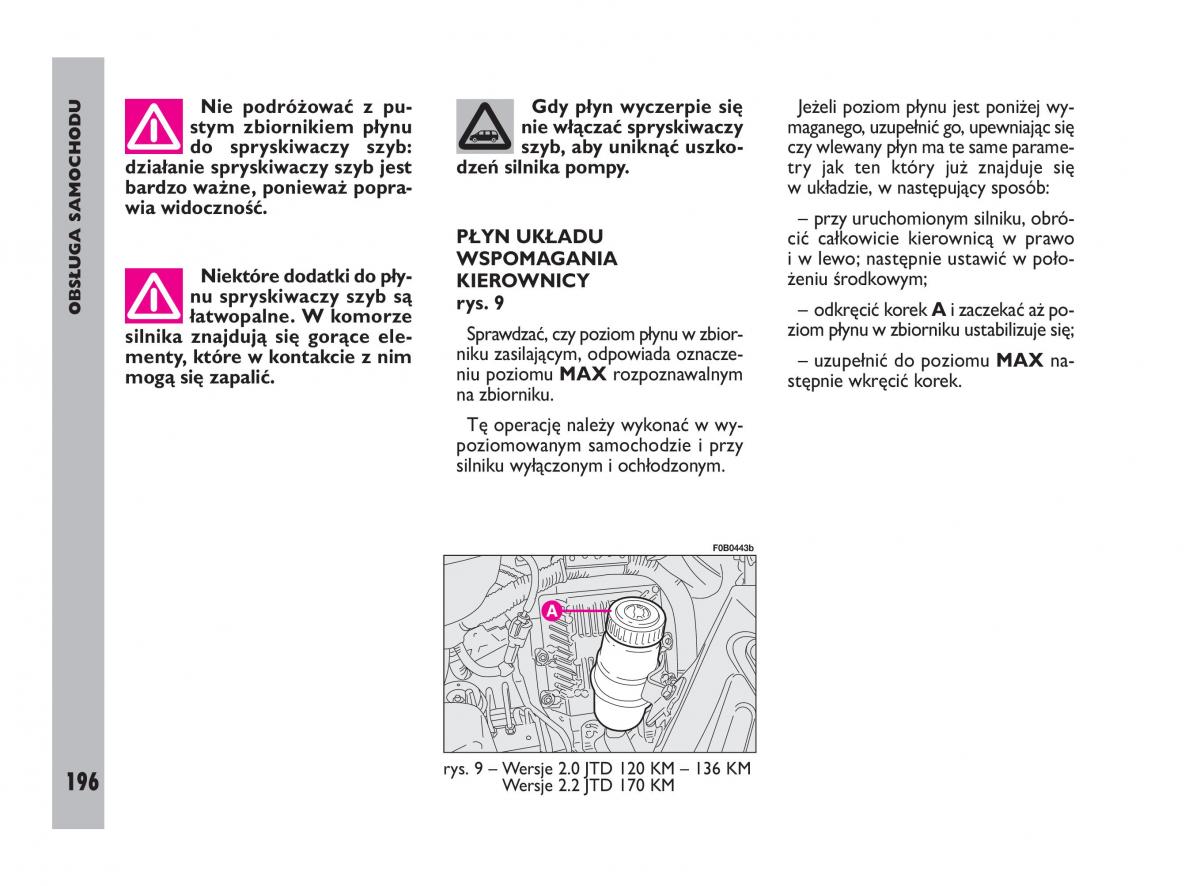 Fiat Ulysee II 2 instrukcja obslugi / page 197