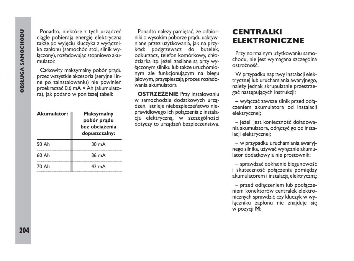 Fiat Ulysee II 2 instrukcja obslugi / page 205