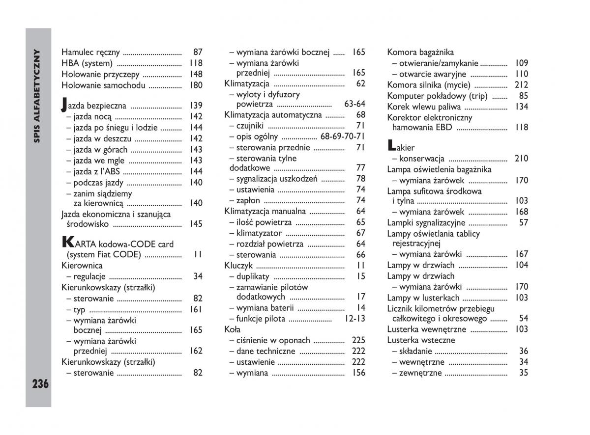 Fiat Ulysee II 2 instrukcja obslugi / page 237