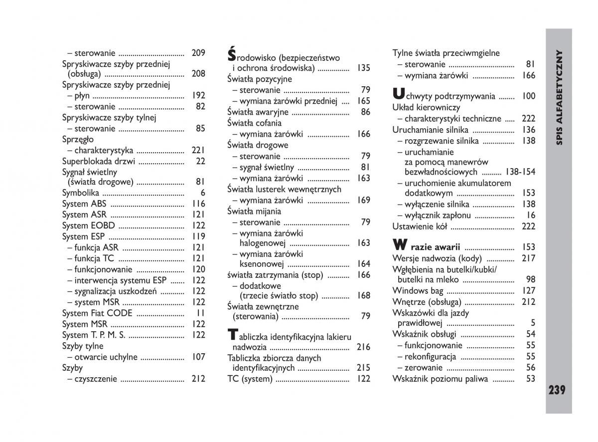 Fiat Ulysee II 2 instrukcja obslugi / page 240