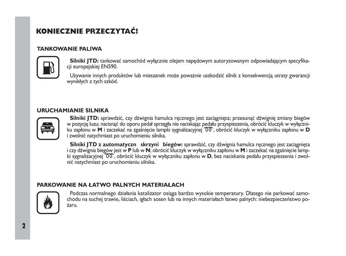 Fiat Ulysee II 2 instrukcja obslugi / page 3