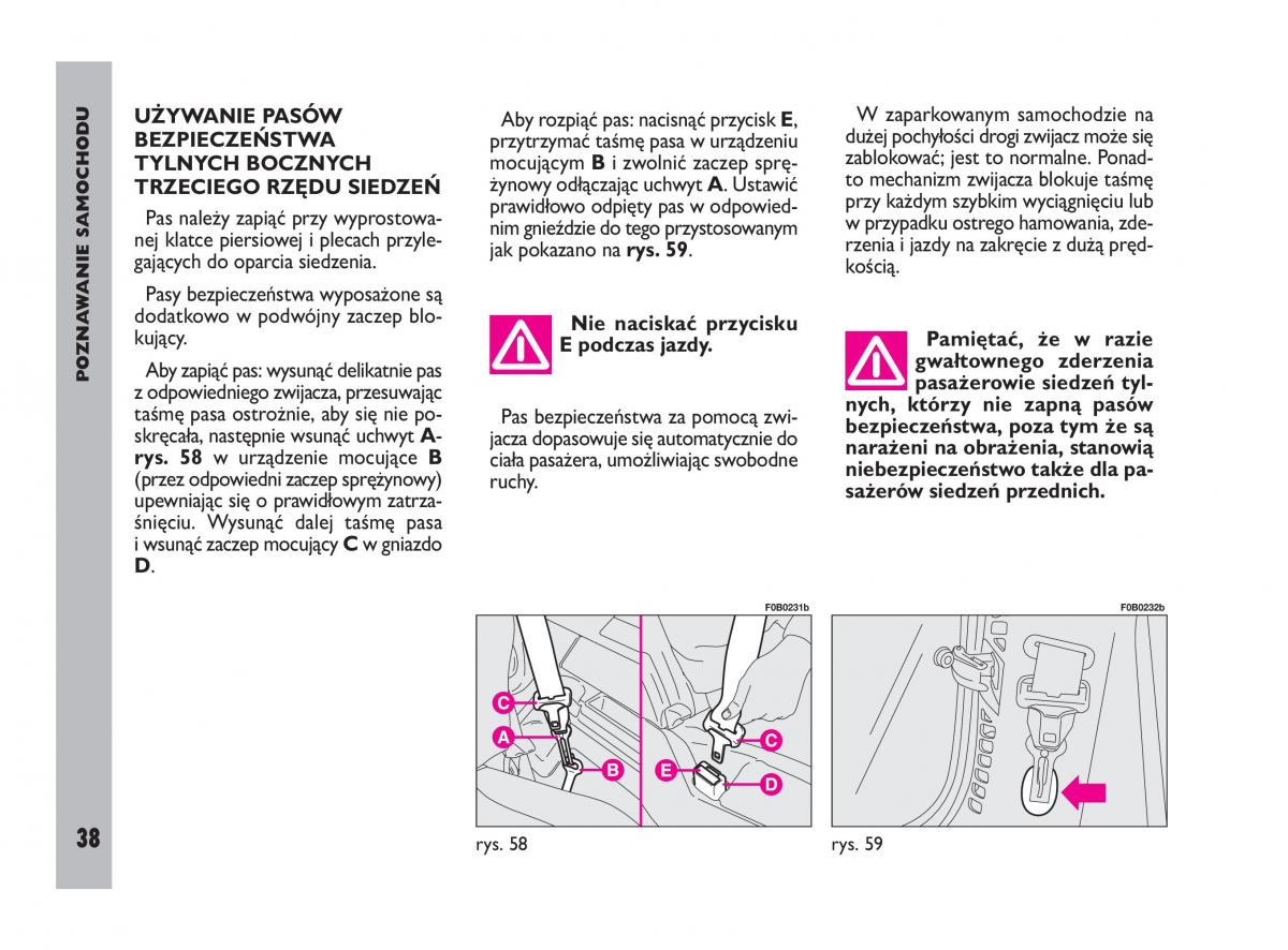 Fiat Ulysee II 2 instrukcja obslugi / page 39