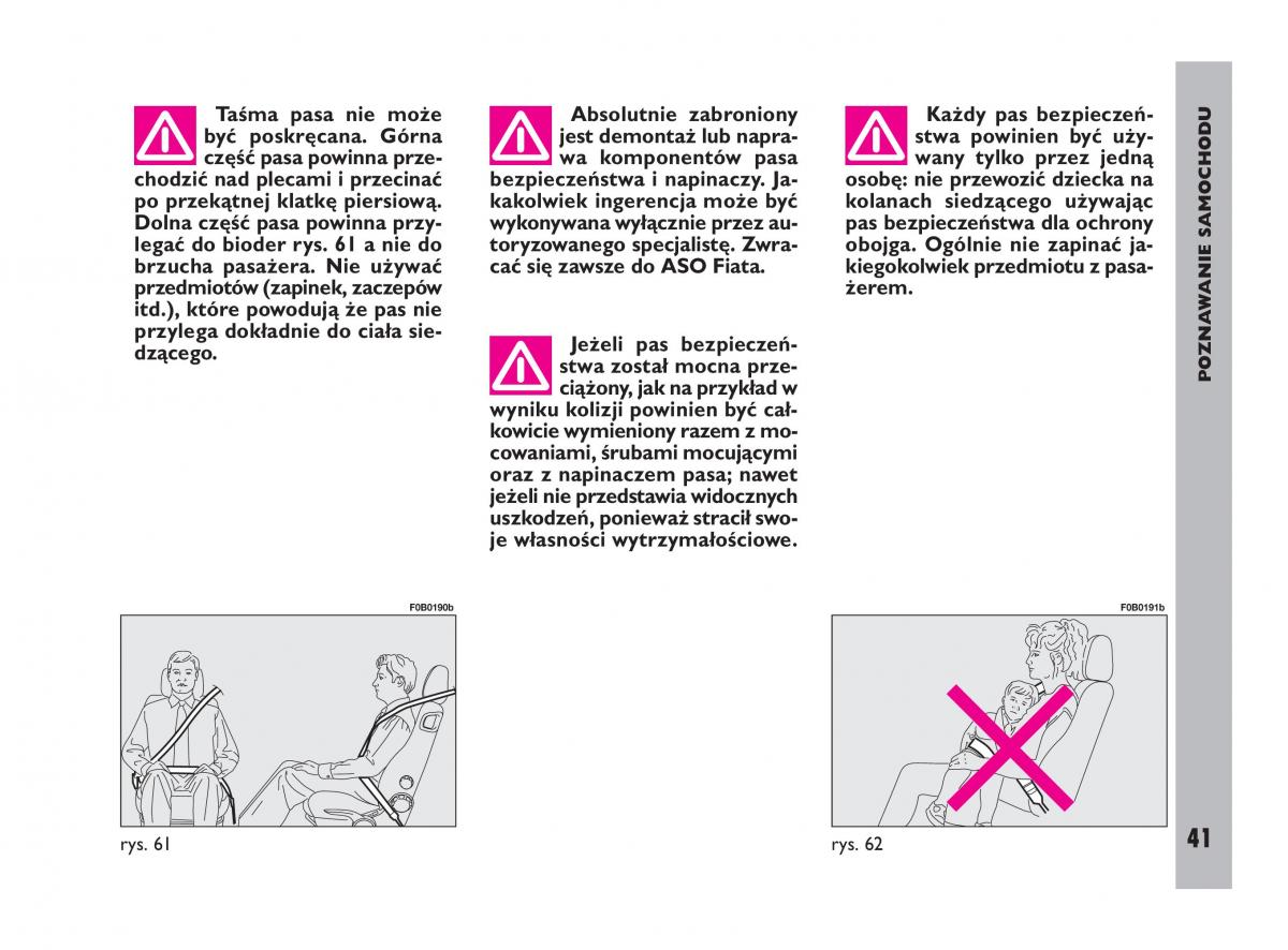 Fiat Ulysee II 2 instrukcja obslugi / page 42