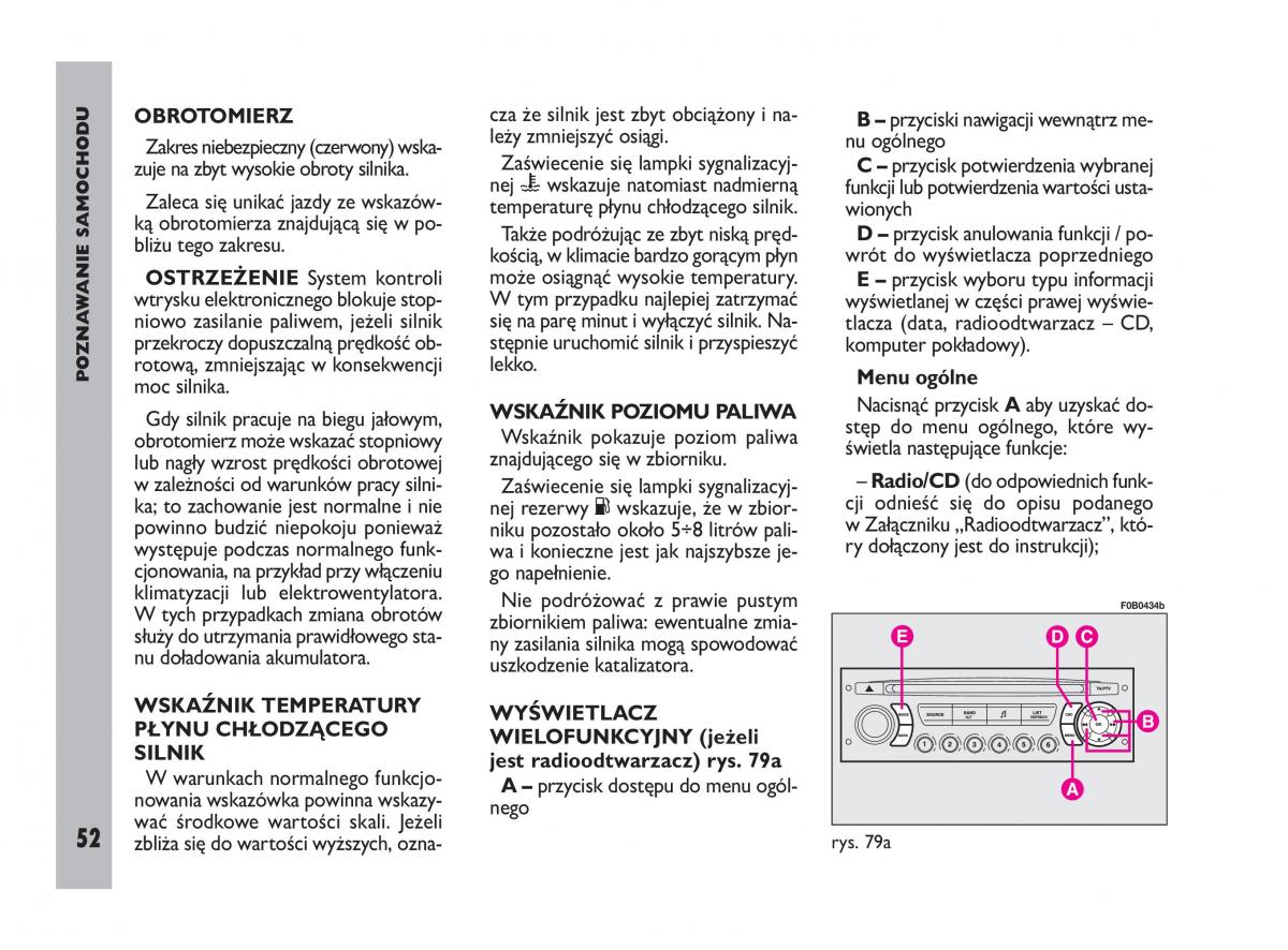 Fiat Ulysee II 2 instrukcja obslugi / page 53