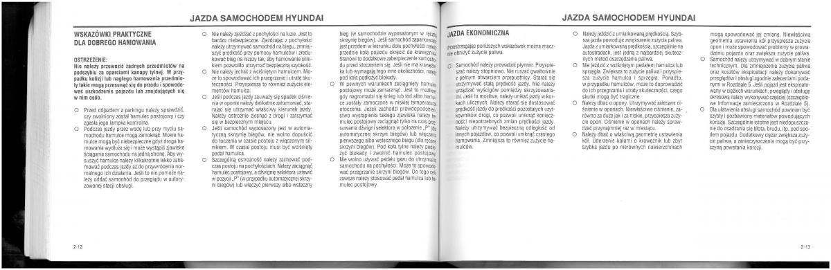 Hyundai XG25 XG30 instrukcja obslugi / page 58