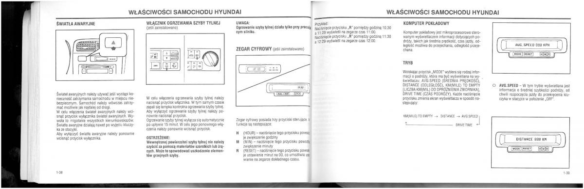 Hyundai XG25 XG30 instrukcja obslugi / page 25