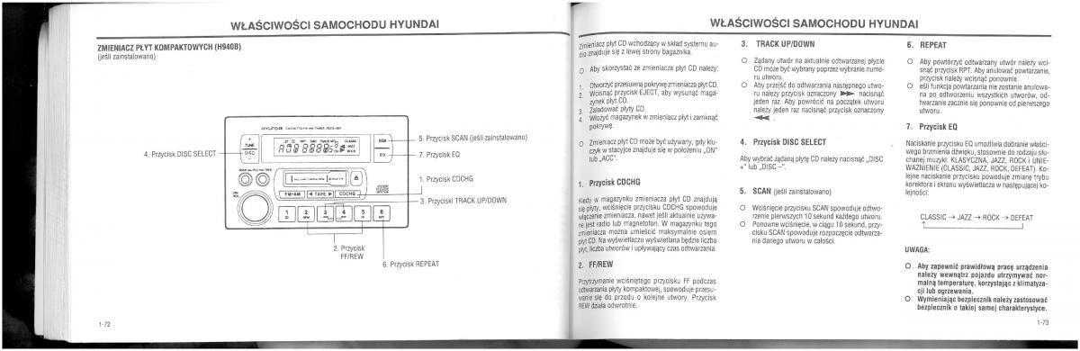 Hyundai XG25 XG30 instrukcja obslugi / page 42