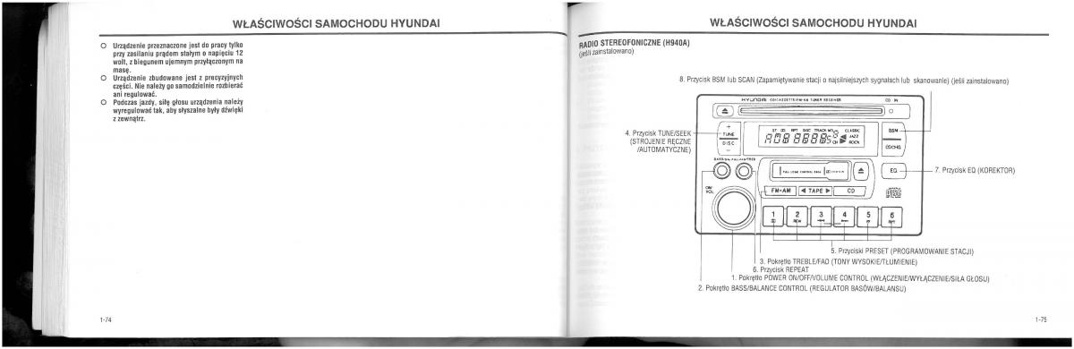 Hyundai XG25 XG30 instrukcja obslugi / page 43