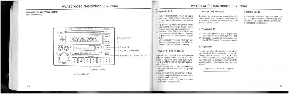 Hyundai XG25 XG30 instrukcja obslugi / page 45